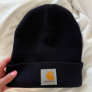 NEVER WORN CARHARTT - Navy Blue Knit Cuffed Beanie